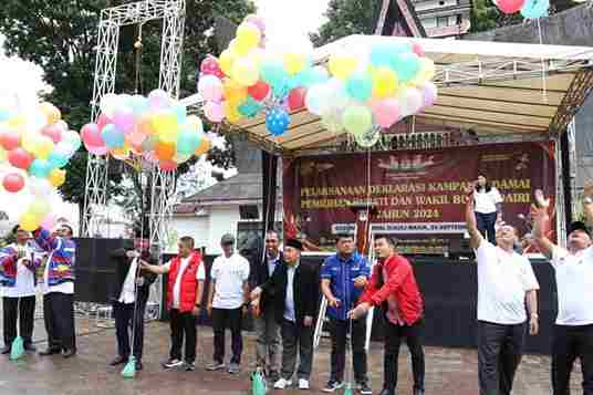 KPU Dairi Deklarasi Kampanye Damai Pemilihan Bupati dan Wakil Bupati Tahun 2024