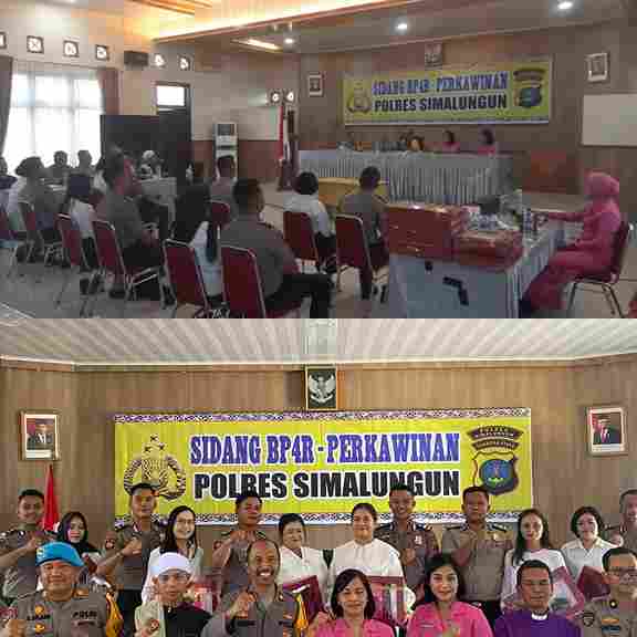 Polres Simalungun Gelar Sidang BP4R Perkawinan, Bukti Humanisme dan Profesionalisme Polri dalam Mendukung Keluarga Personel