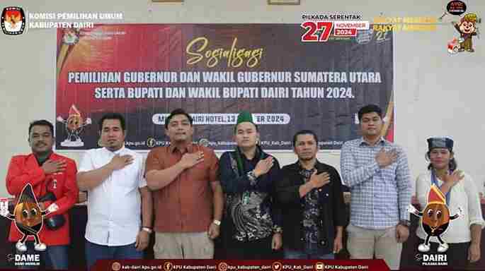 Lakukan Pemeriksaan Logistik, Kejaksaan Tinggi Sumut Berkunjung ke Kantor KPU Kabupaten Dairi