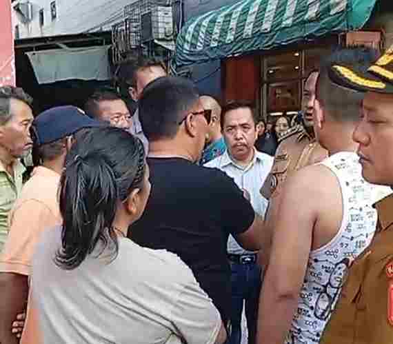 Masyarakat Tolak Pengukuran dan Pemagaran Jalan Bekas Eks Pasar Kisaran