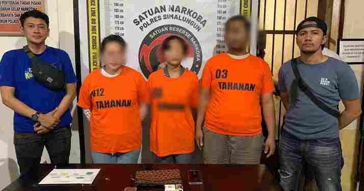 Tiga Pria Pengedar Sabu Berhasil Dibekuk Sat Narkoba Polres Simalungun Barang Bukti 25,38