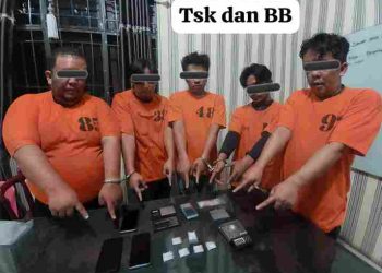 Polres Tanah Karo Ringkus 5 Orang Jaringan Sabu Tanah Karo dan 1 Orang Pengguna Ekstasi