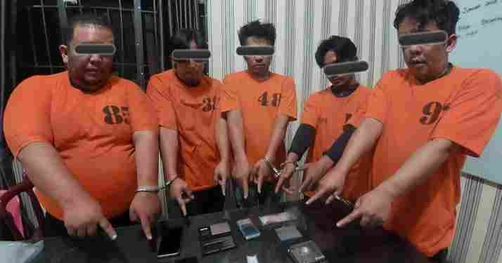 Polres Tanah Karo Ringkus 5 Orang Jaringan Sabu Tanah Karo dan 1 Orang Pengguna Ekstasi