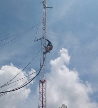 Tower Pemancar Rusak, Jaringan Sistim Elektronik di Pakpak Bharat Alami Gangguan
