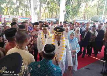 Pulang Retreat, Bupati dan Wakil Bupati Asahan Disambut Forkopimda dan Ribuan Masyarakat