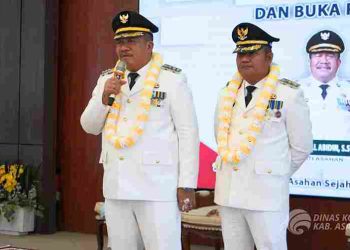 Iringan Marhaban Sambut Kedatangan Taufik- Rianto di Pendopo Rumdis Bupati Asahan