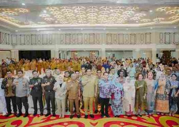 Bupati Pakpak Bharat Hadiri Serah Terima Jabatan Gubernur Sumatera Utara 