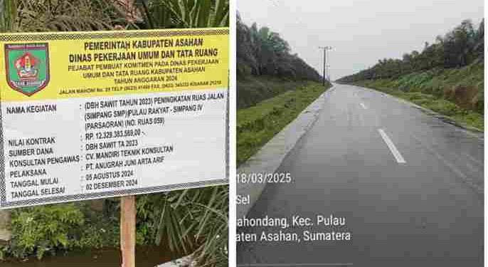 Proyek Peningkatan Ruas Jalan Pulau Rakyat-Simpang Empat Berbiaya Rp.12,3 Miliar Diduga Dikorupsi, Kadis PUTR Dilaporkan di Kejaksaan