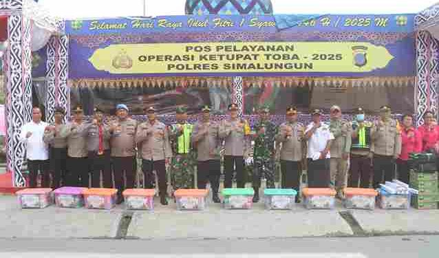 Karo Ops Polda Sumut Lakukan Pengecekan Kesiapsiagaan Pos Pelayanan Operasi Ketupat Toba 2025