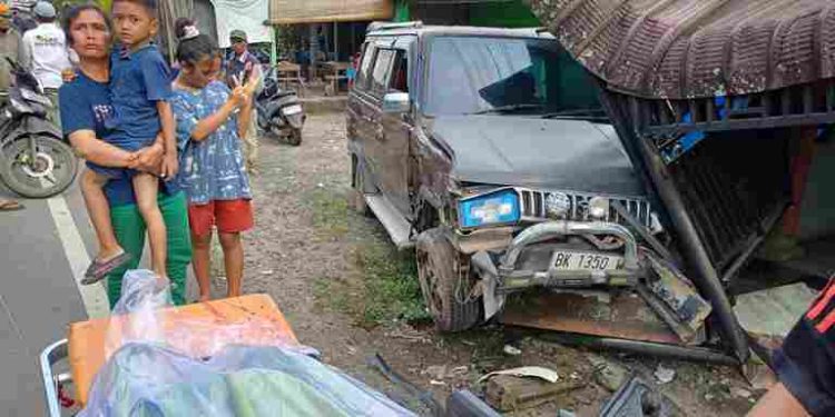 Terjadi Tabrakan Beruntun di Tigarunggu Bocah 9 Tahun Tewas