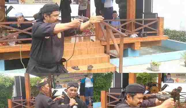 Perguruan Pencak Silat Kombinasi Cimande Gelar Halal Bihalal dan Atraksi Debus