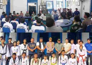 Muspika Plus Kecamatan Pancur Batu Lepas 16 Atlet Taekwondo Ikuti Kejuaraan Piala Gubernur Sumut