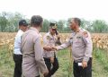 Kapolres Simalungun Lakukan Pengecekan Kesiapan Panen Raya Jagung Serentak Dukung Swasembada Pangan Nasional