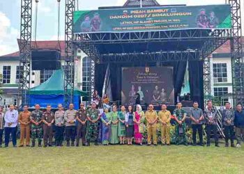 Kapolres Simalungun Perkuat Sinergi TNI-Polri Melalui Kehadiran dalam Acara Lepas Sambut Dandim 0207/SM