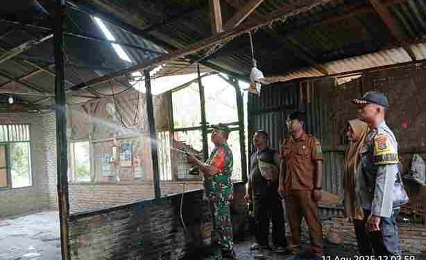 Terjadi Kebakaran Rumah Warga di Huta I Pulo Banjar Nagori Banjar Hulu, Polsek Bosar Maligas Gerak Cepat Atasi 