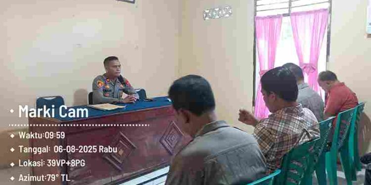 Polsek Bosar Maligas Gencarkan Anev untuk Jaga Kamtibmas dan Ketahanan Pangan di Simalungun