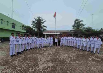 Dalam Rangka Menyambut HUT RI ke – 80 Polsek Bosar Maligas Sukses Pimpin Pengukuhan Paskibraka