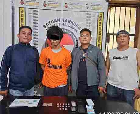 Dian Pratama Diringkus Polsek Tanah Jawa dan Sat Narkoba Polres Simalungun