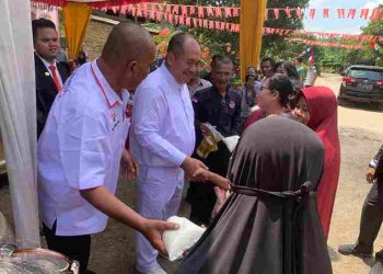 Di Hari HUT RI ke-80, Bupati Asahan Hadiri Penyantun Anak Yatim dan Kaum Duafa DPD IWOI Kabupaten Asahan