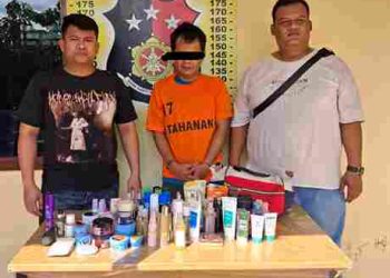 Prengky Erikson Manalu Dibekuk Polsek Perdagangan Pelaku Pencurian Toko Kosmetik Senilai Rp 84 Juta, Satu Tersangka Masih Buron