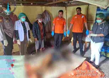 Ditemukan Mayat Lansia Tujuh Hari Setelah Meninggal, Tim Inafis Polres Simalungun Sigap Mengevakuasi
