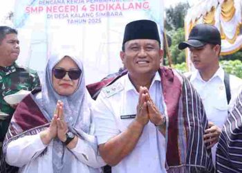 Peletakan Batu Pertama Pembangunan SMPN 4, Akan Akomodir 7 Sekolah Dasar