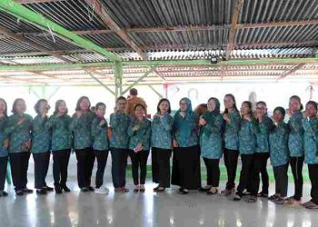 Gerakan Cegah Stunting Desa Pangaribuan, Ketua TP PKK Dairi Bagikan Makanan Tambahan Untuk Balita