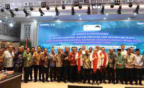 Wakil Bupati Pakpak Bharat Hadiri Rapat Konsolidasi Koperasi Desa/Kelurahan Merah Putih