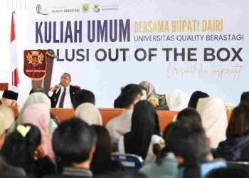Kuliah Umum Bersama Universitas Quality Berastagi, Bupati Dairi Tanda Tangani Kesepakatan Bersama dengan Universitas Quality Untuk Majukan Dunia Pendidikan