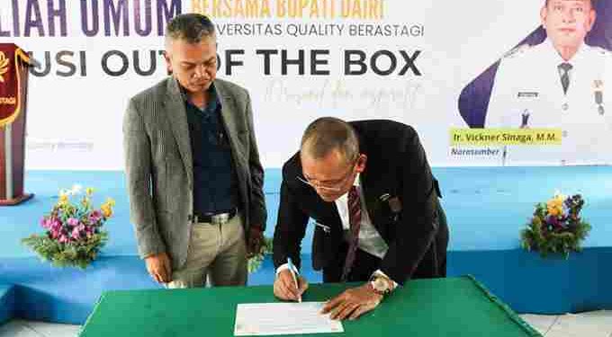 Pemkab Dairi Tandatangani Komitmen Bersama PLN UP3 Bukit Barisan, Bupati Dairi : Tahun 2027 Ditargetkan Tidak Ada Lagi Rumah yang Tidak Dialiri Listrik