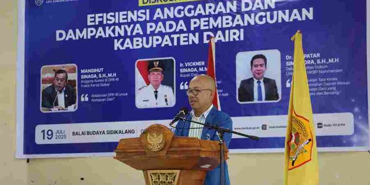 Diskusi Publik Bahas Efisiensi Anggaran, Bupati Ingin Bawa Dairi Jadi Kabupaten Terbaik se Sumut