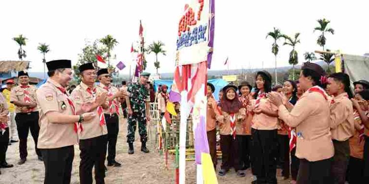 Bupati Franc Bernhard Tumanggor Buka Perjusami Kwartir Cabang Pramuka Pakpak Bharat