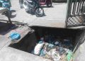 Sampah Numpuk di Sepanjang Parit Pajak Panglima Polem Kisaran