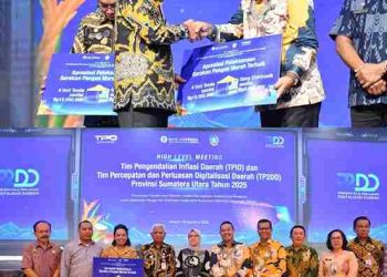 Pemko Tebing Tinggi Raih Penghargaan Apresiasi Pelaksanaan GPM Terbaik Provinsi Sumatera Utara