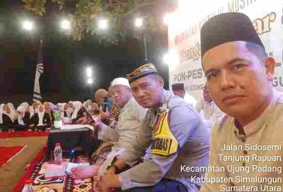Gelar Pengajian Mujahadah Nihadlul Mustaghfirin, Bhabinkamtibmas Polsek Bosar Maligas Hadiri Wujud Sinergi Kamtibmas Kerukunan Umat