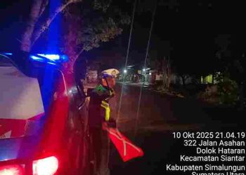 Tak Mengenal Hujan Sat Lantas Polres Simalungun Gelar Patroli Blue Light, Tekan Pelanggaran dan Kecelakaan Lalu Lintas di Malam Hari