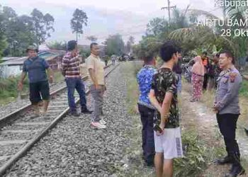 Korban Kecelakaan Kereta Api di Tapian Dolok, Polsek Serbelawan Respon Cepat ke TKP