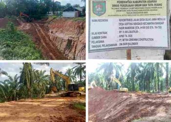 Proyek Tanah Timbun Jalan Desa Silau Jawa- Desa Gonting Sidodadi Rp.32 Miliar Diduga Tanpa Izin dan Uji Mutu