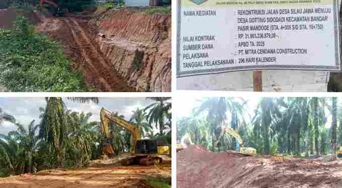 Proyek Tanah Timbun Jalan Desa Silau Jawa- Desa Gonting Sidodadi Rp.32 Miliar Diduga Tanpa Izin dan Uji Mutu