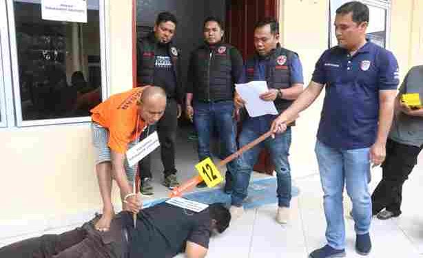 Berawal dari Giliran Biliar Terlewat, Rekonstruksi Ungkap 13 Tusukan Mematikan di Dolok Silau