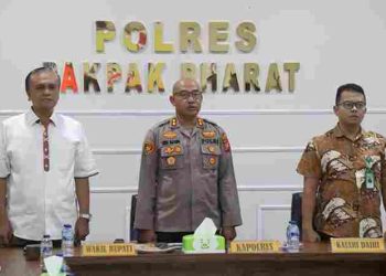 Polres Pakpak Bharat Bersama Forkopimda Laksanakan Rakor Lintas Sektoral Jelang Nataru 2026