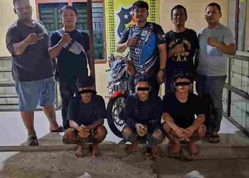 Tiga Pelaku Gasak Motor CBR, Diringkus Polsek Perdagangan