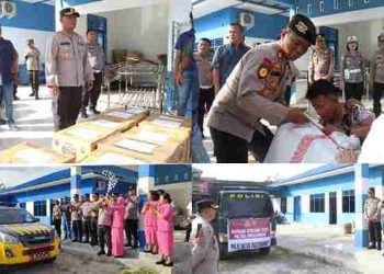 Kapolres Simalungun Lepas 1.620 Paket Bantuan untuk Korban Siklon Tropis, Hasil Masakan Dapur Umum Selama Dua Hari
