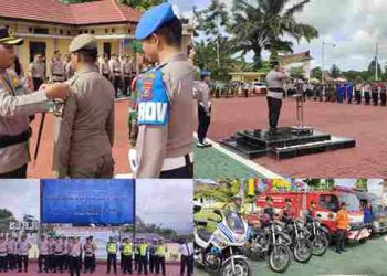 Kapolres Simalungun Pimpin Apel Gelar Pasukan Operasi Lilin Toba 2025, Kerahkan Ratusan Personel Amankan Nataru