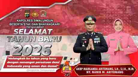 Kapolres Simalungun Ajak Warga Jaga Persatuan di Tahun Baru 2026: “Indonesia Harus Aman dan Damai”