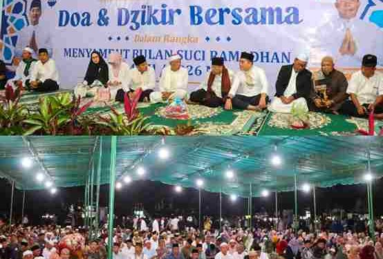 Ribuan Warga Kota Tebing Tinggi Ikuti Doa dan Dzikir Bersama