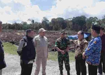 Pertegas Batas Wilayah, Direktur Toponimi Kemendagri Tinjau Lokasi Pembangunan Batalyon 908 Gajah Dompak