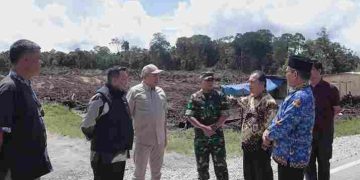 Pertegas Batas Wilayah, Direktur Toponimi Kemendagri Tinjau Lokasi Pembangunan Batalyon 908 Gajah Dompak