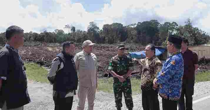 Pertegas Batas Wilayah, Direktur Toponimi Kemendagri Tinjau Lokasi Pembangunan Batalyon 908 Gajah Dompak