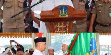 Pemko Tebing Tinggi Lepas Keberangkatan 82 Jemaah Haji Menuju Tanah Suci